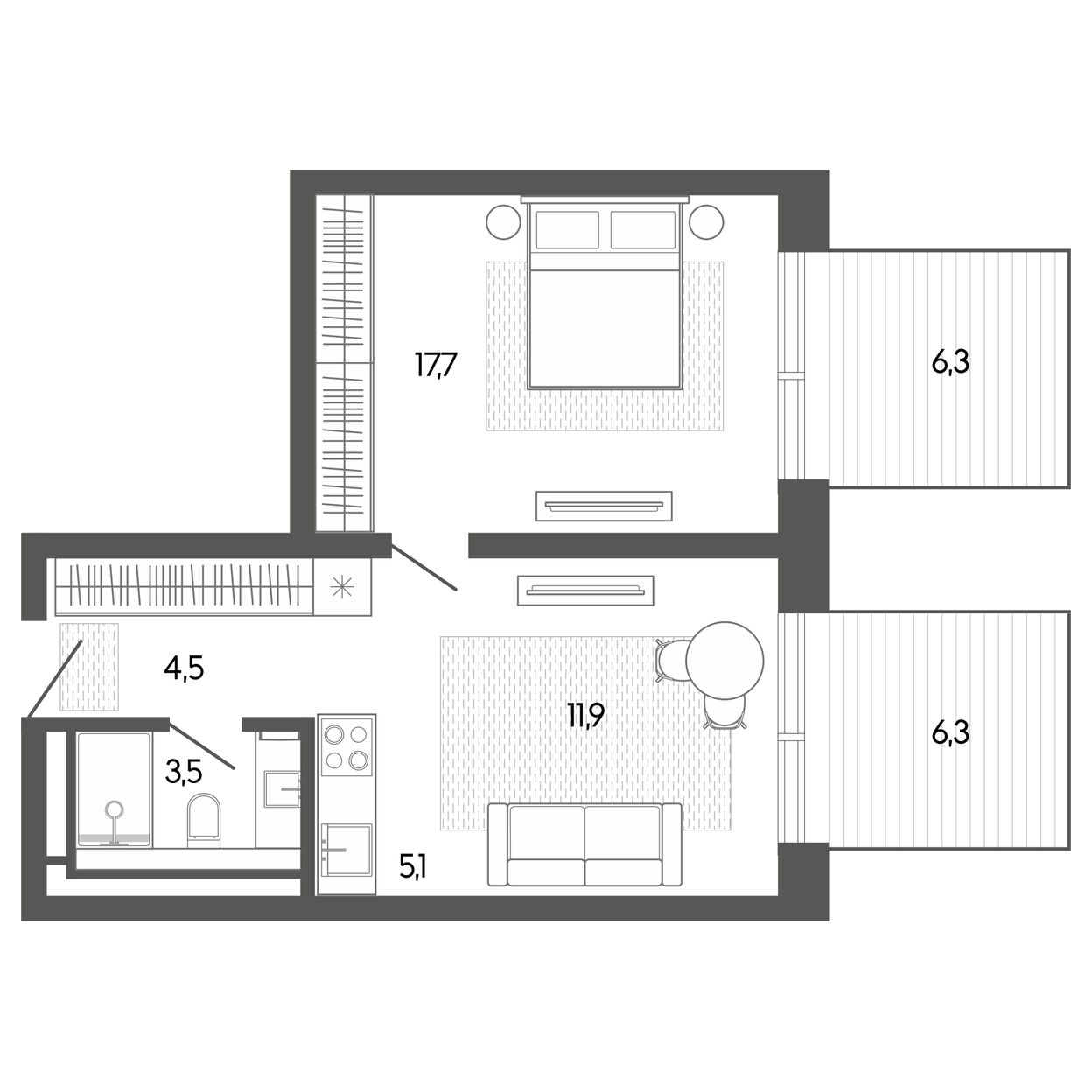 2-комнатные